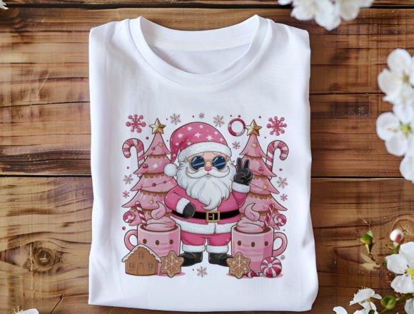 Download Retro Doodle Pink Christmas Png - Premium Resources